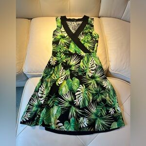 White House Black Market Black and White Floral Dress